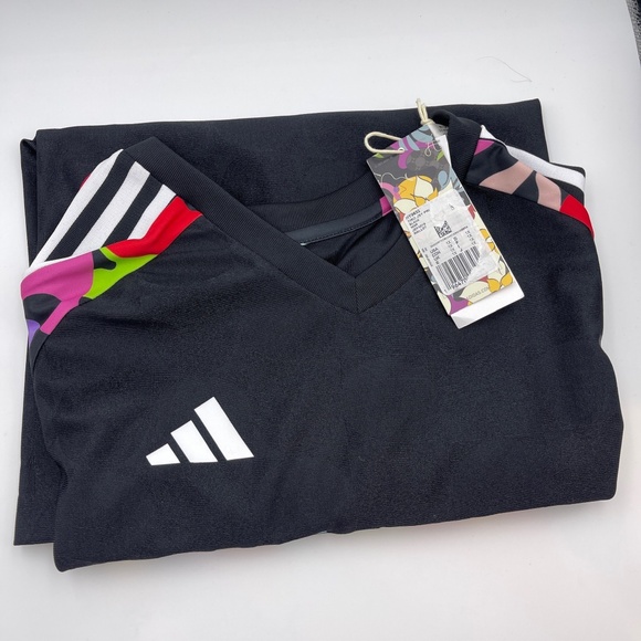 BNWT NEW Adidas Women's Tiro Pride Jersey size 1X (Plus Size) (HY9632) - Picture 4 of 8